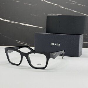NEW PRADA PRA10V 16K1O1 EYEGLASSES PR A10V 16K1O1 BLACK MEN EYEWEAR VPR A10